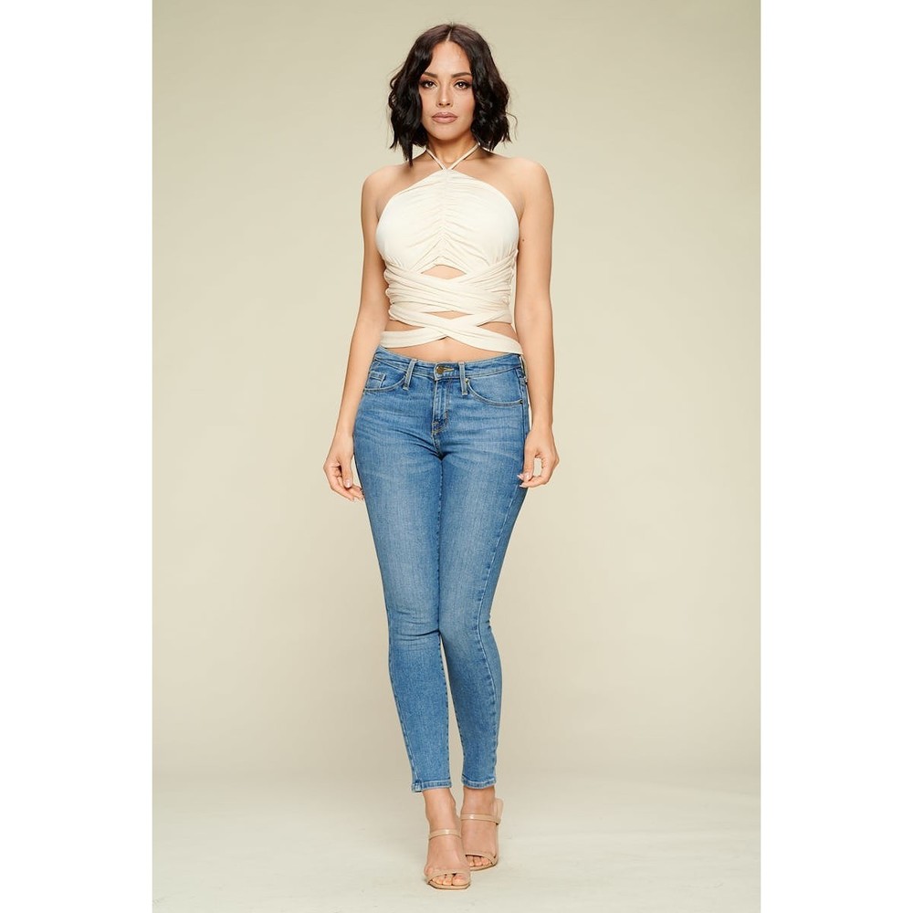 Crop Halter Top - Picture 2 of 7